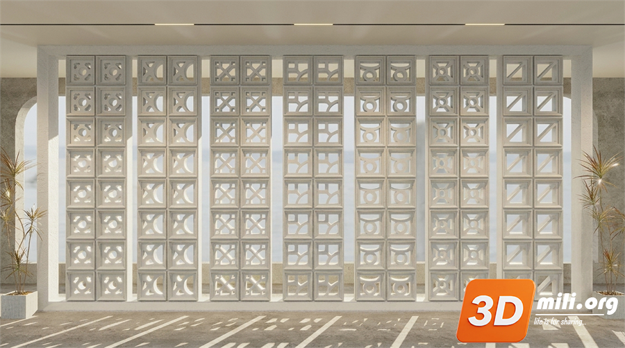 Folding screen Skp Files 